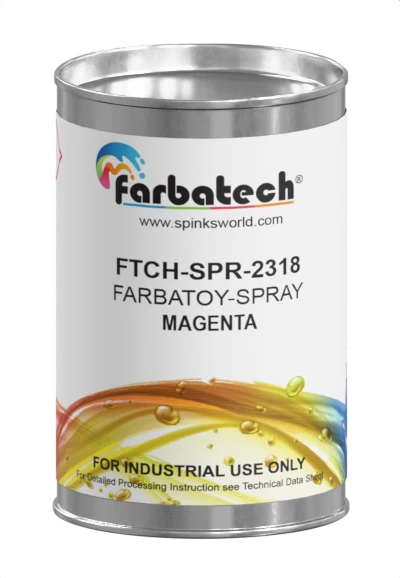 specially designed ink for spray coating on toys by farbatech Dubai | Spinks World | Farbatoy spray inks in Dubai | Best spray printing inks for Toys | Best spray coating inks in Dubai