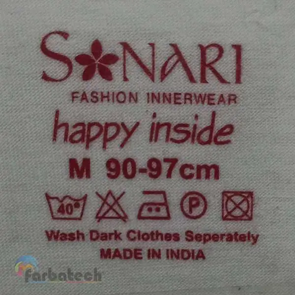 Tagless Printing on Sanari Fashion Innerwear | Pad printing inks in europe | Screen printing ink in europe | Pad printing inks in germany | Screen printing inks in germany | Best pad printing inks | Best screen printing inks for fabric | Best printing ink for cotton| Fabric printing ink in Germany | Fabric printing ink in Dubai | Tagless Pad Printing Inks  