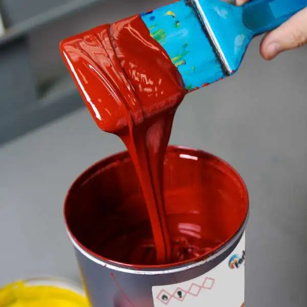Custom printing ink formulation and testing in Farbatech's laboratory